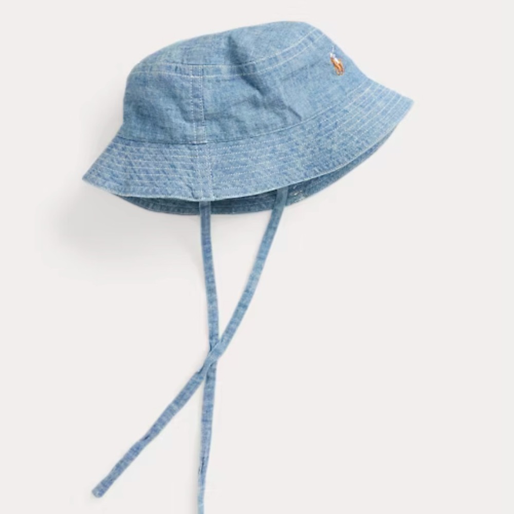 Polo Indigo Cotton Chambray Hat